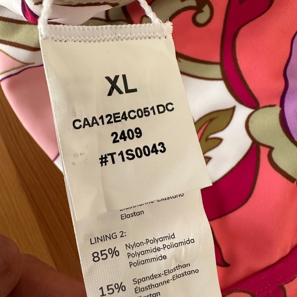 Cupshe | Pink Square Neck Ladder Strap One-Piece Swimsuit | Floral Bathing Suit - Picture 6 of 6